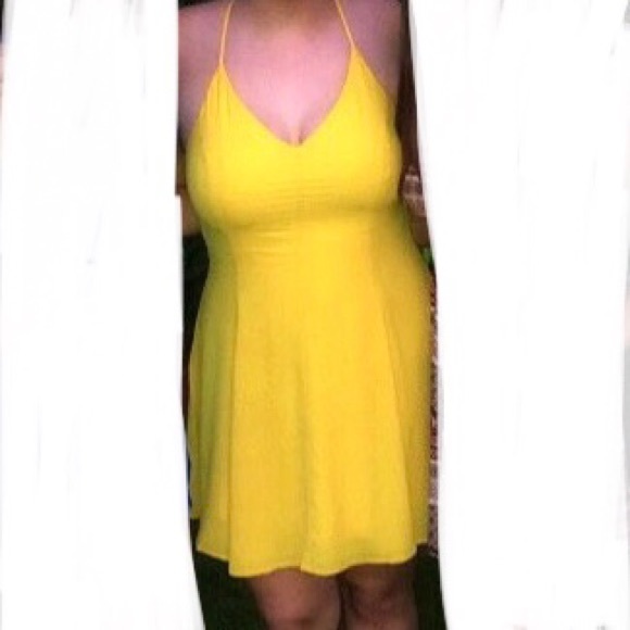 plus size yellow sun dress